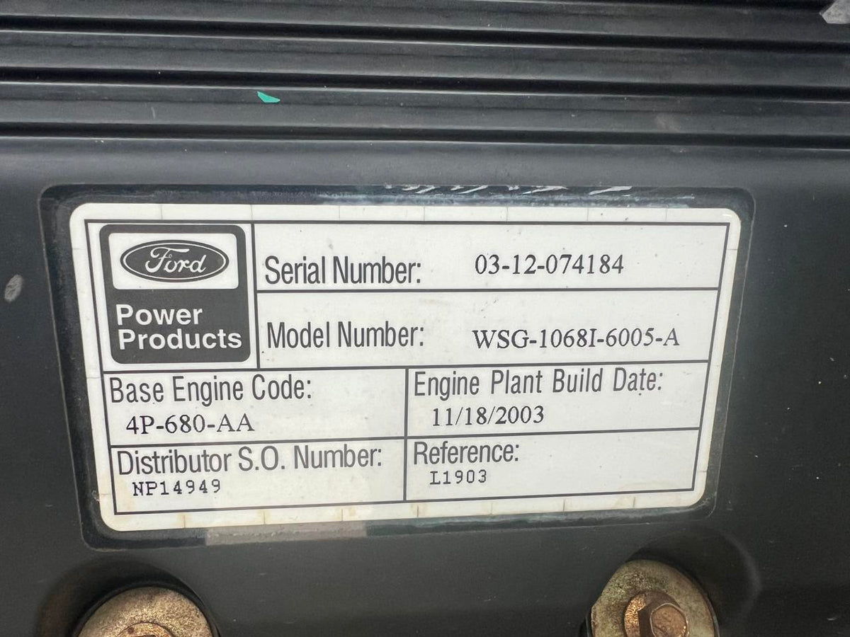 100 kW Cummins/Onan Generator, with Sound Attenuated, Enclosure, 6.8 Liter Ford Engine, Year – 2003, 409 Hours, Natural Gas or Propane