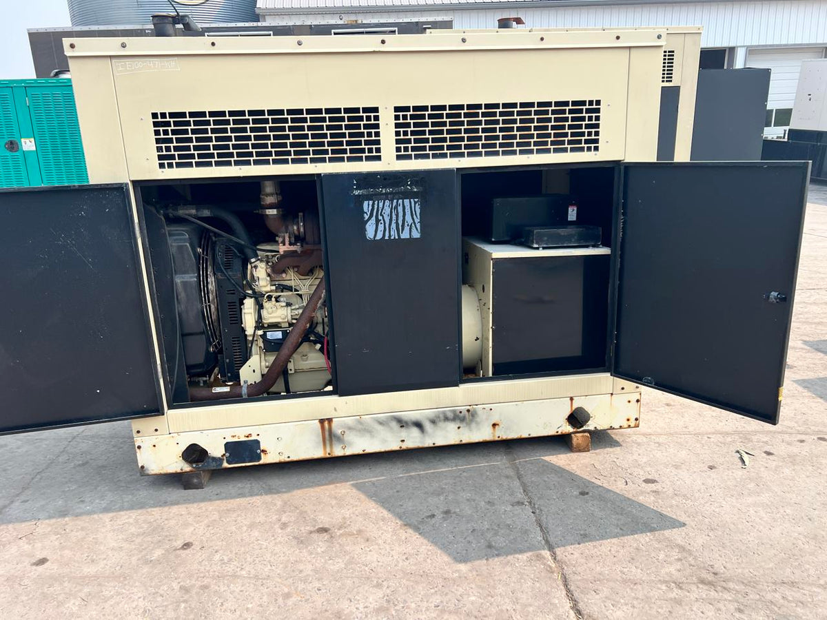 100 kW Kohler Generator, with Enclosure, 4.5 Liter John Deere Engine, Year – 2006, 288 Hours