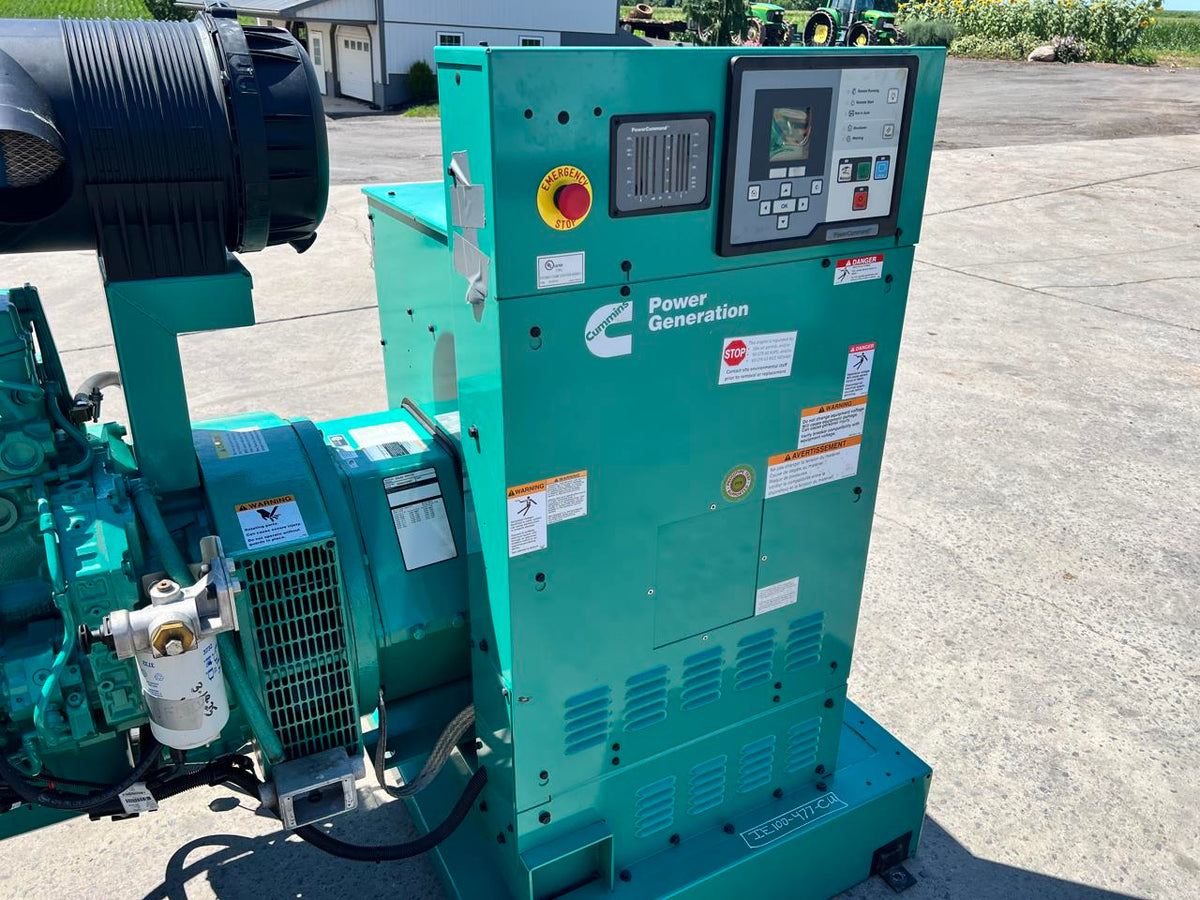 100 kW Cummins/Onan GenSet, QSB 6.7 Cummins Engine, Year – 2009, US EPA Tier 3 Pre Emission Engine