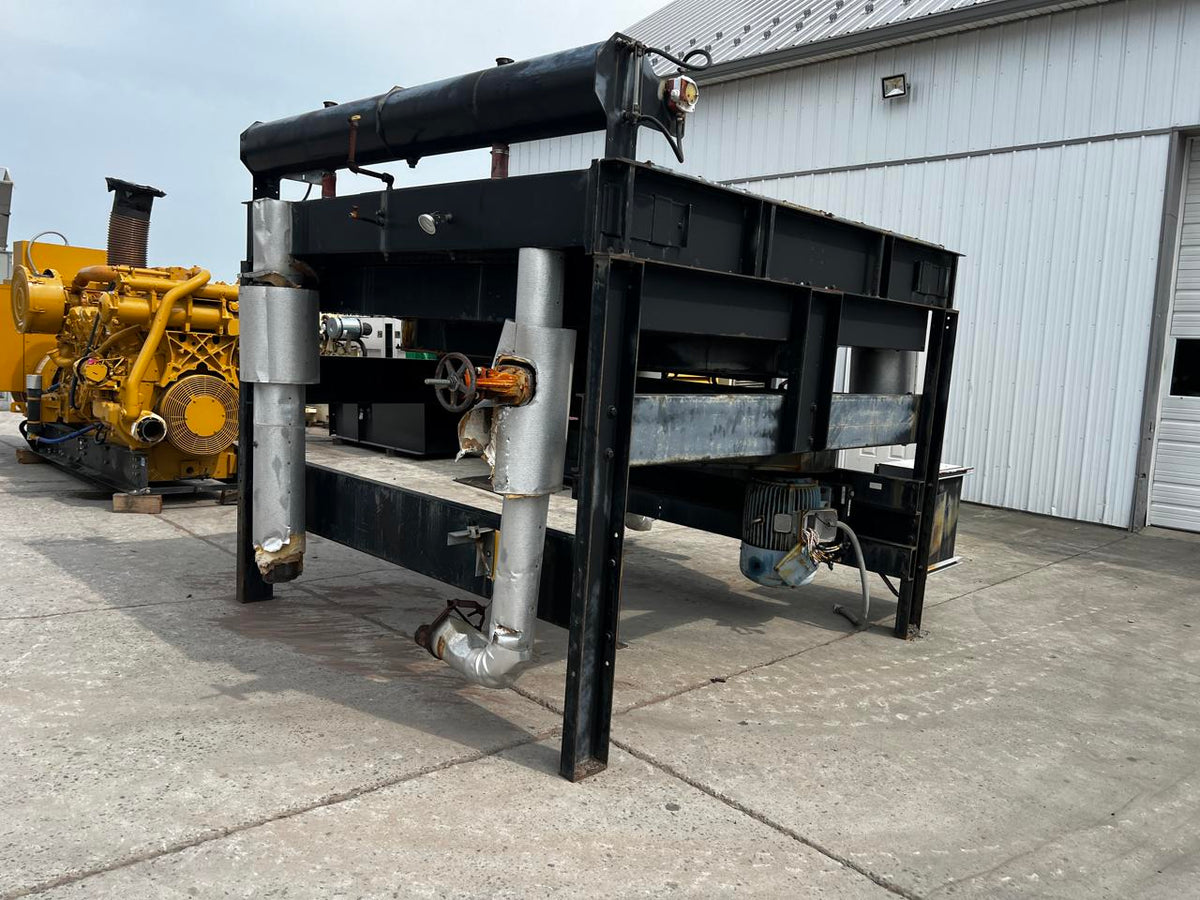 Radiator Cooling Package for CAT 3508B, 1000 kW Genset, Dual Circuit Cooling for Jacket Water.  Electric Motor Driven.
