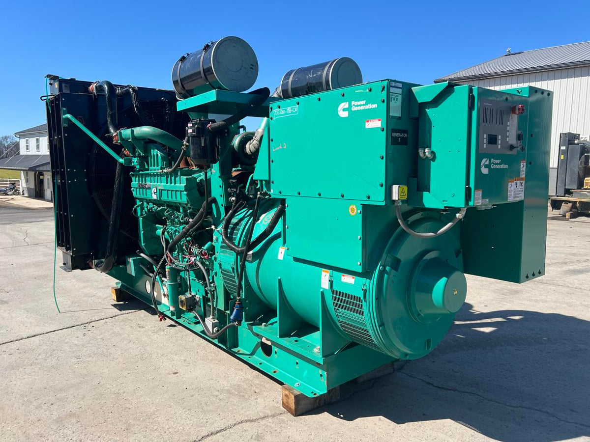 1000 kW Cummins/Onan Gen Set, QST30 Liter Cummins Engine, Year – 2015, 263  Hours, Open Skid, US EPA Tier 2 Pre Emission Engine, No After Treatment