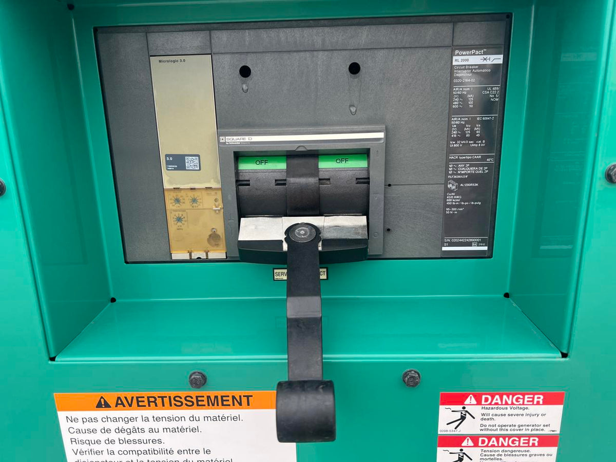 1000kW Cummins/Onan GenSet 30 Liter Cummins Engine New Surplus Year  2021 6 Hours US EPA Tier 4 with Remote after Treatment System Included DSLP1158