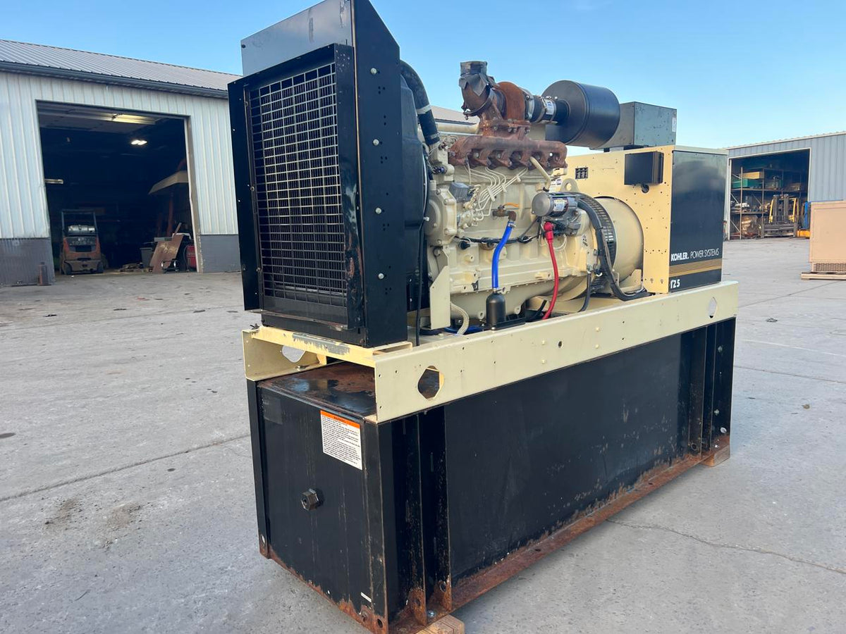 125 kW Kohler Generator, with Base Tank 6.8 Liter Mechanical John Deere Engine, Year – 2006, 607 Hours