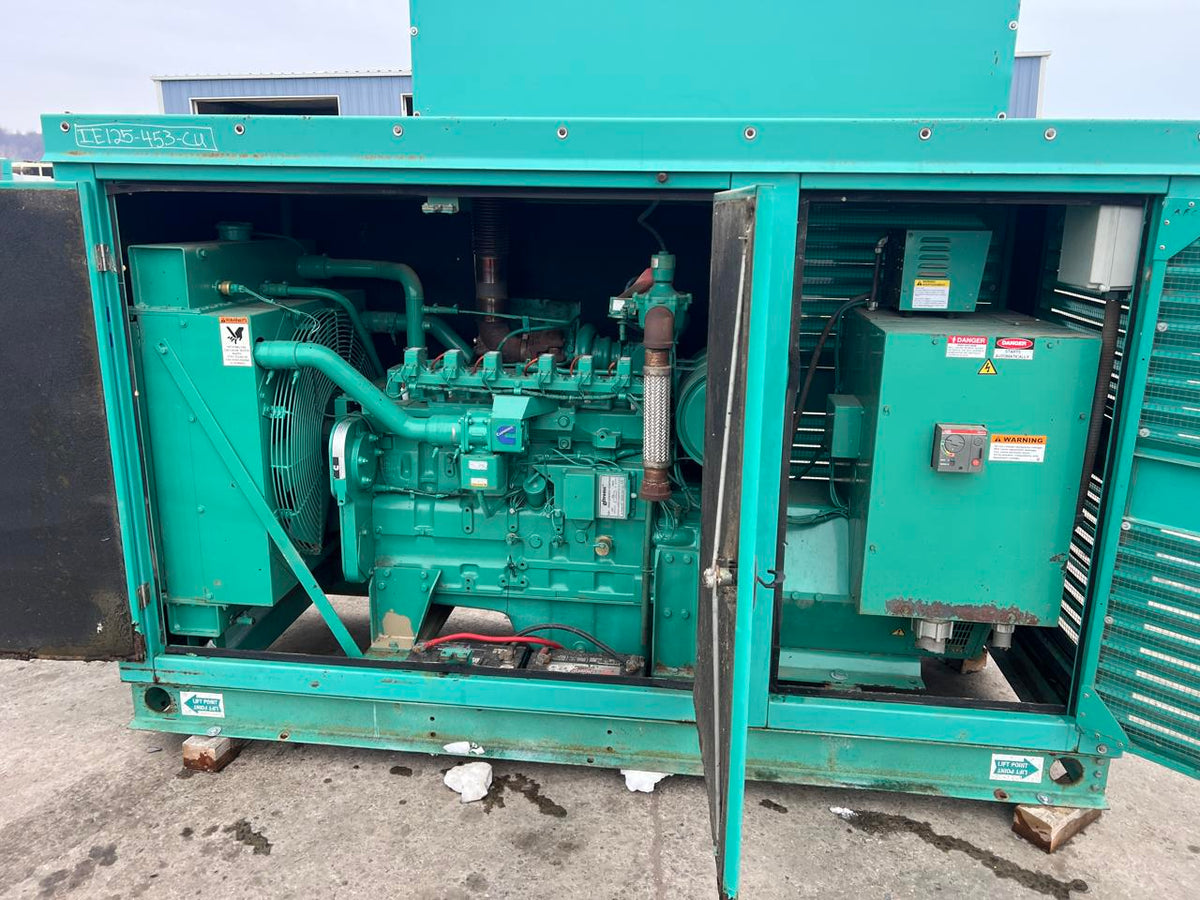 125 kW Cummins/Onan Gen Set, with Enclosure, Natural Gas or Propane, 8.3 Liter Cummins Egnine, Year – 2003, 37 Hours since new