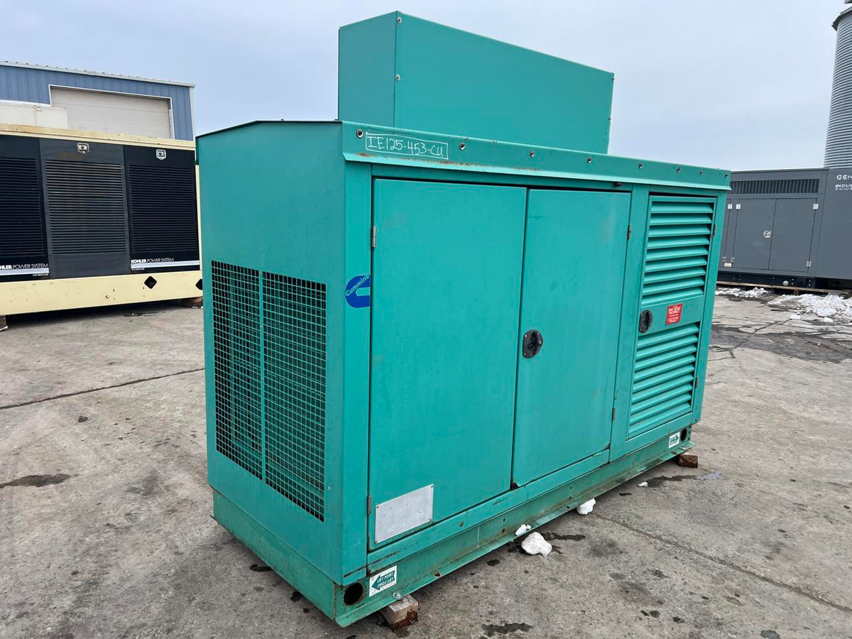 125 kW Cummins/Onan Gen Set, with Enclosure, Natural Gas or Propane, 8.3 Liter Cummins Egnine, Year – 2003, 37 Hours since new