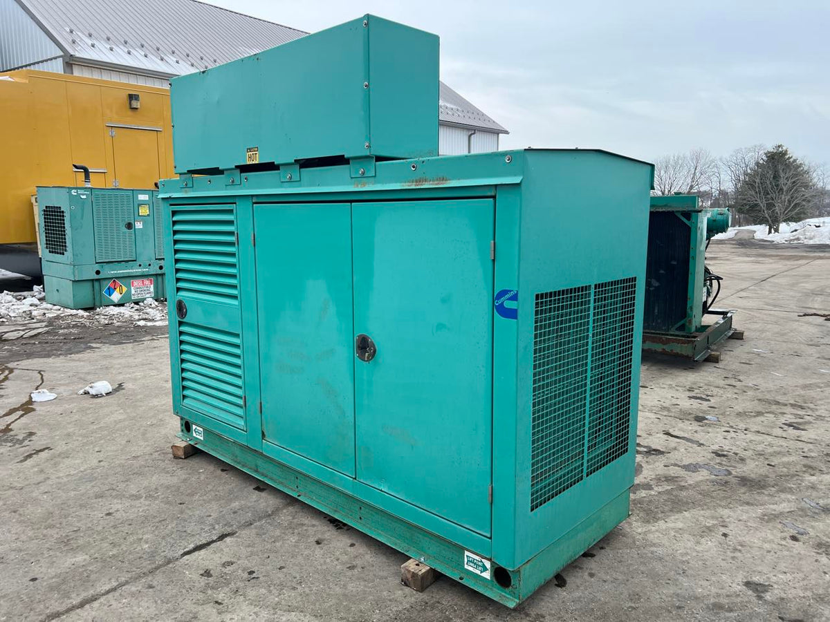 125 kW Cummins/Onan Gen Set, with Enclosure, Natural Gas or Propane, 8.3 Liter Cummins Egnine, Year – 2003, 37 Hours since new