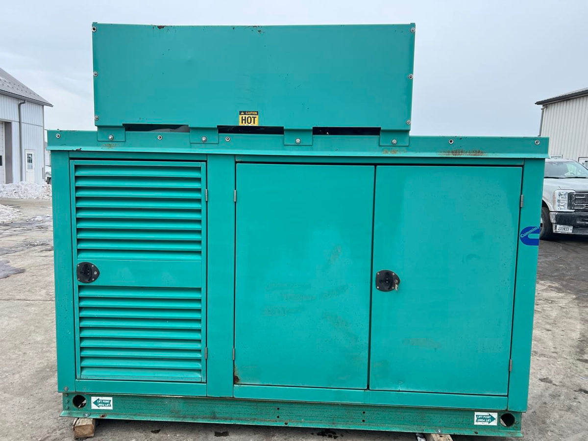 125 kW Cummins/Onan Gen Set, with Enclosure, Natural Gas or Propane, 8.3 Liter Cummins Egnine, Year – 2003, 37 Hours since new