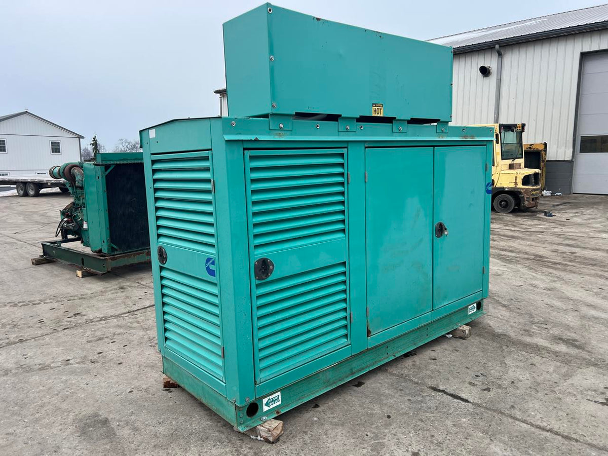 125 kW Cummins/Onan Gen Set, with Enclosure, Natural Gas or Propane, 8.3 Liter Cummins Egnine, Year – 2003, 37 Hours since new