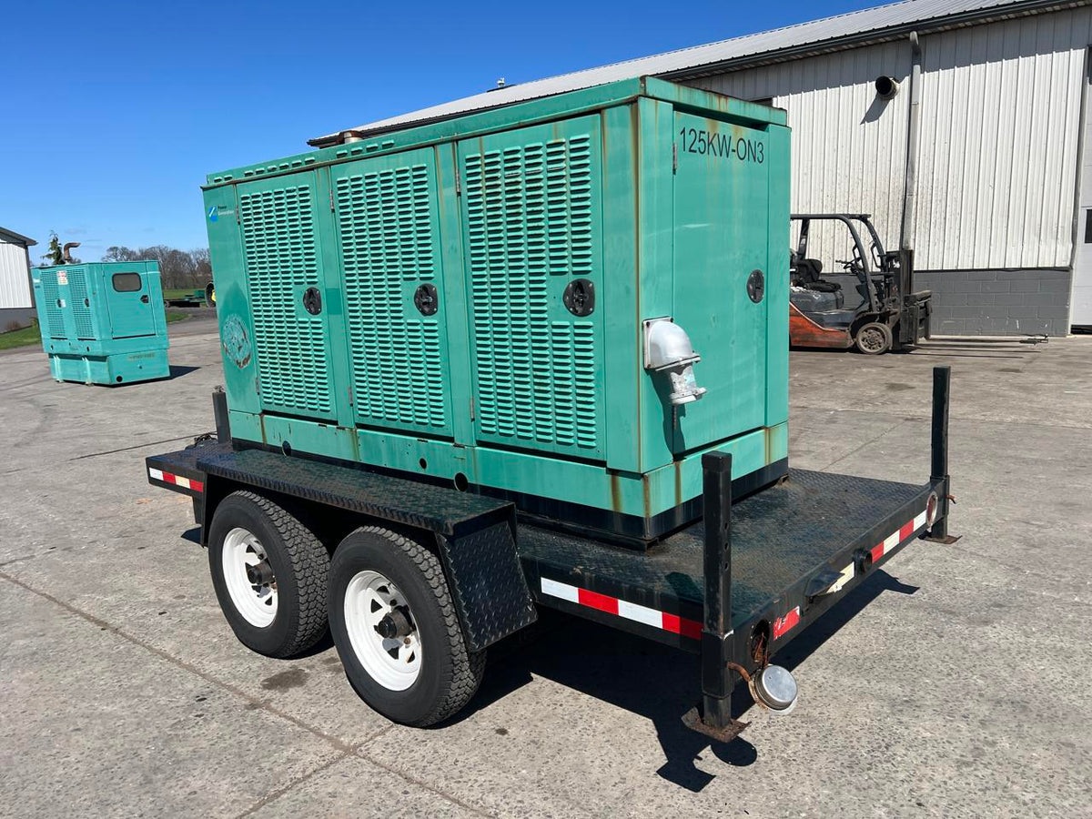 125 kW Cummins/Onan CBTA 5.9 Cummins Engine, Trailer Mounted, Year – 2005, 1092 Hours