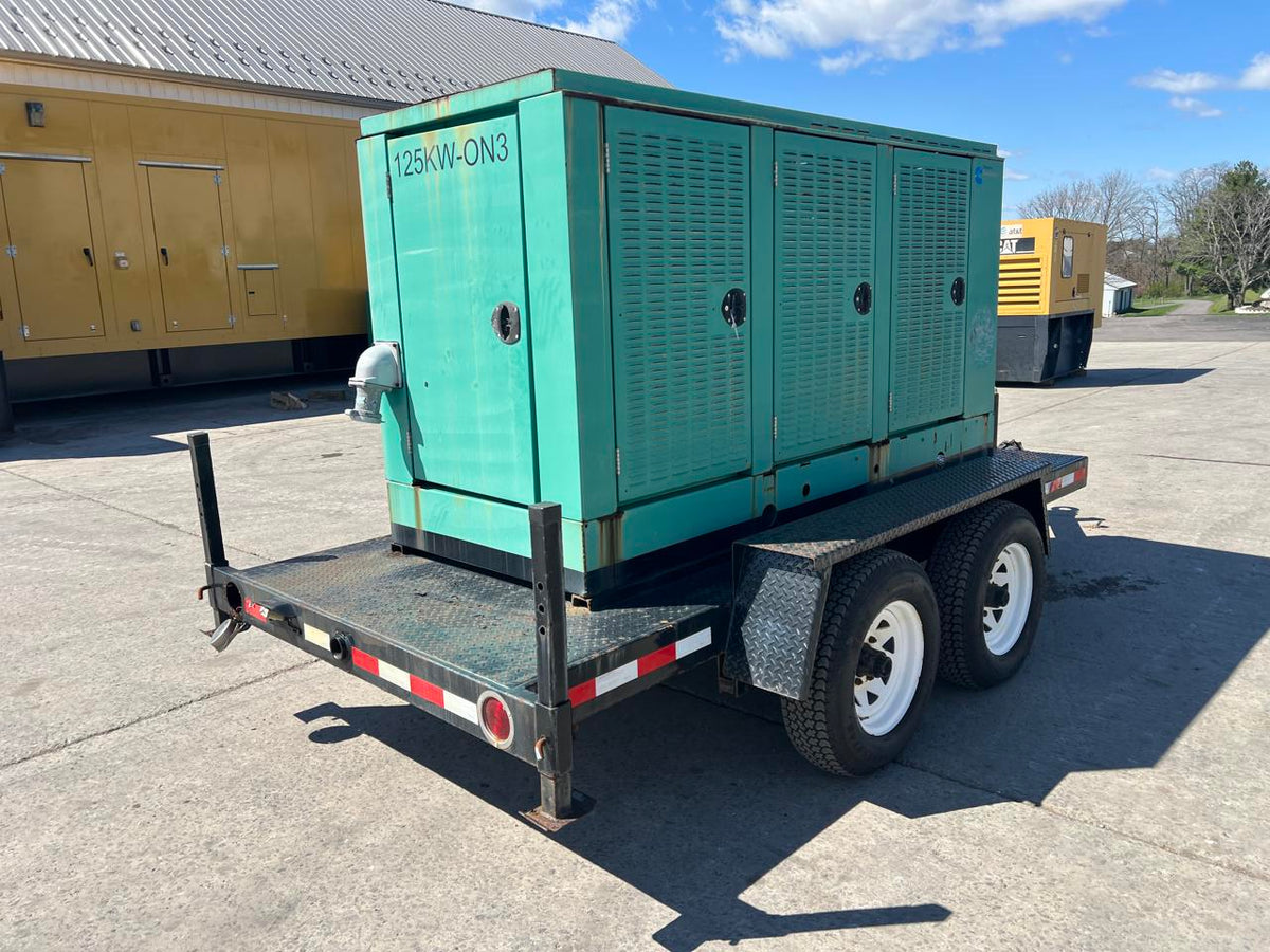 125 kW Cummins/Onan CBTA 5.9 Cummins Engine, Trailer Mounted, Year – 2005, 1092 Hours