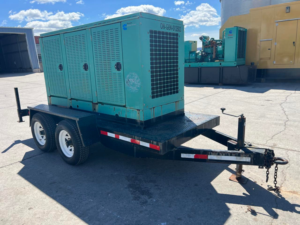 125 kW Cummins/Onan CBTA 5.9 Cummins Engine, Trailer Mounted, Year – 2005, 1092 Hours