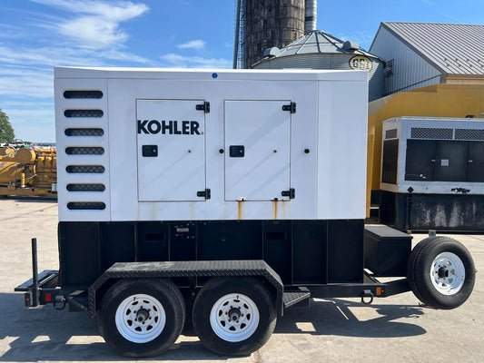 125 kW Kohler Portable Rental Grade Generator, 4.5 Liter John Deere Engine, Year – 2019, 1870 Hours, US EPA Tier 4