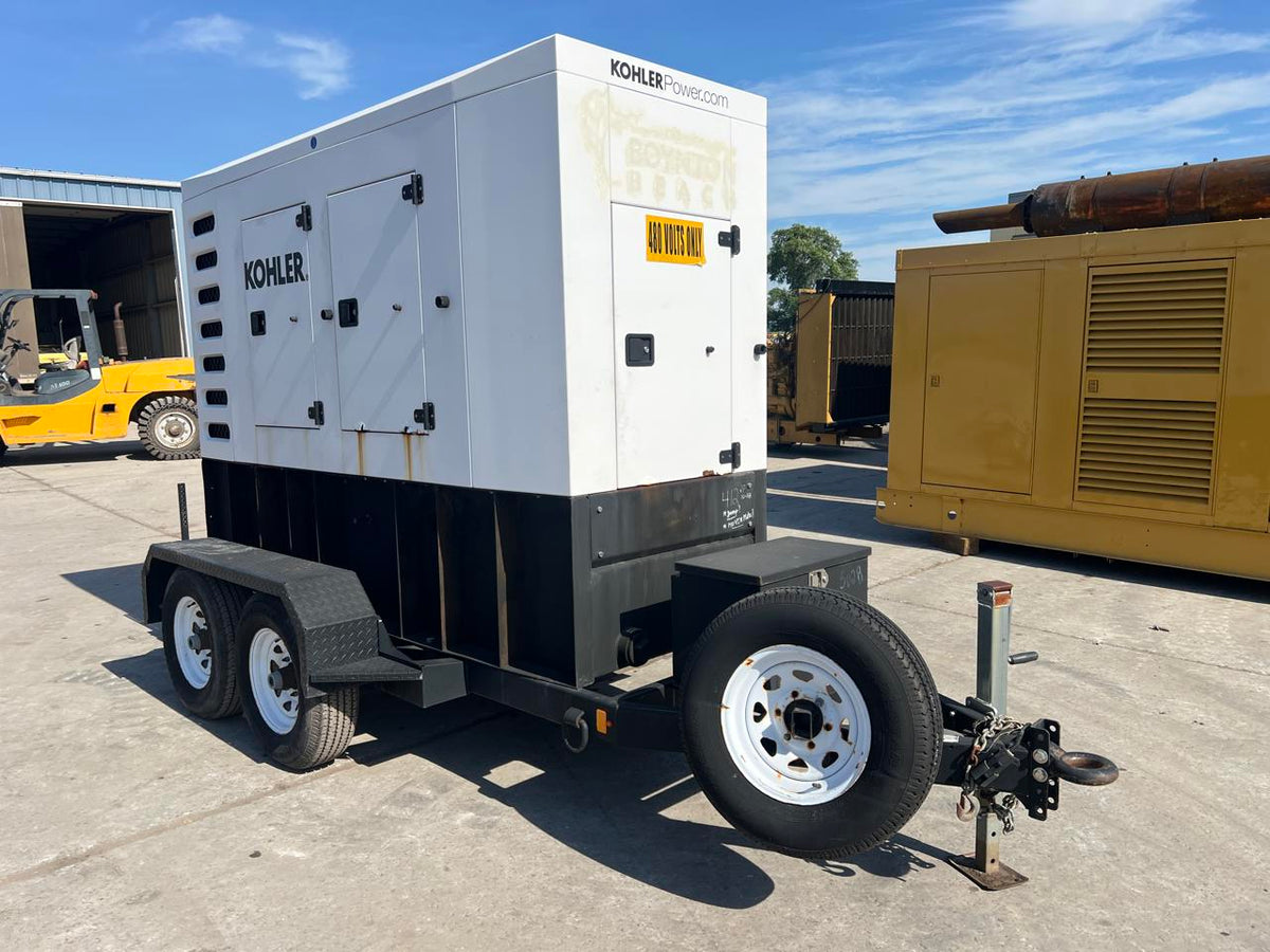 125 kW Kohler Portable Rental Grade Generator, 4.5 Liter John Deere Engine, Year – 2019, 1870 Hours, US EPA Tier 4