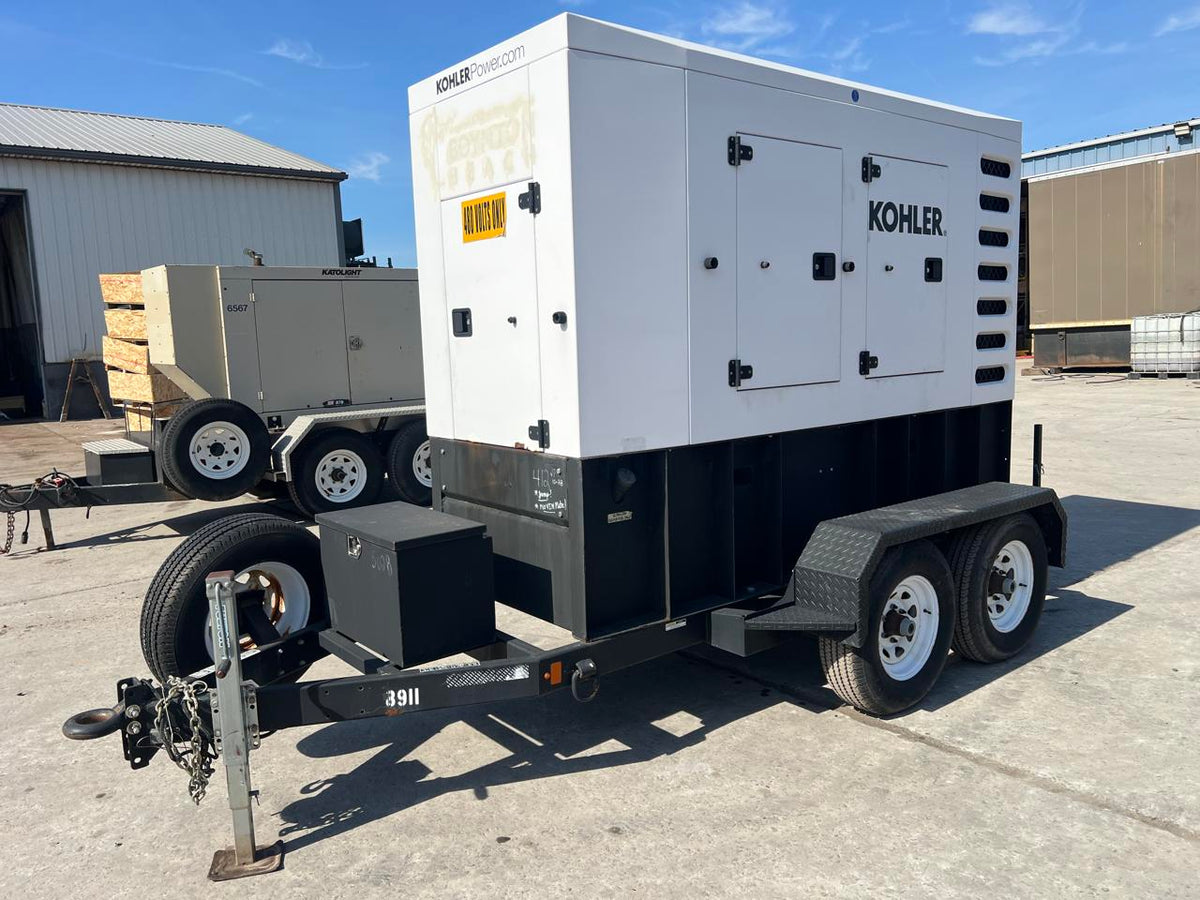 125 kW Kohler Portable Rental Grade Generator, 4.5 Liter John Deere Engine, Year – 2019, 1870 Hours, US EPA Tier 4