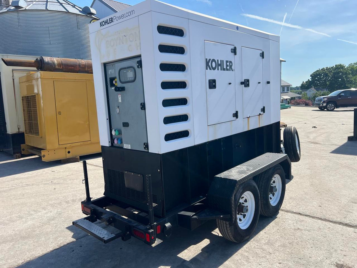 125 kW Kohler Portable Rental Grade Generator, 4.5 Liter John Deere Engine, Year – 2019, 1870 Hours, US EPA Tier 4