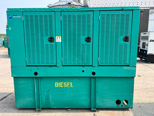 125 kW Cummins/Onan GenSet, with Enclosure and Base Fuel Tank, 8.3 Liter Cummins Engine, Year – 2001, 615 Hours