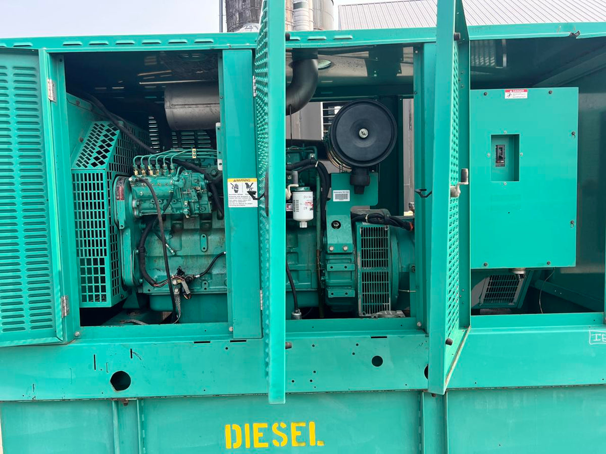 125 kW Cummins/Onan GenSet, with Enclosure and Base Fuel Tank, 8.3 Liter Cummins Engine, Year – 2001, 615 Hours