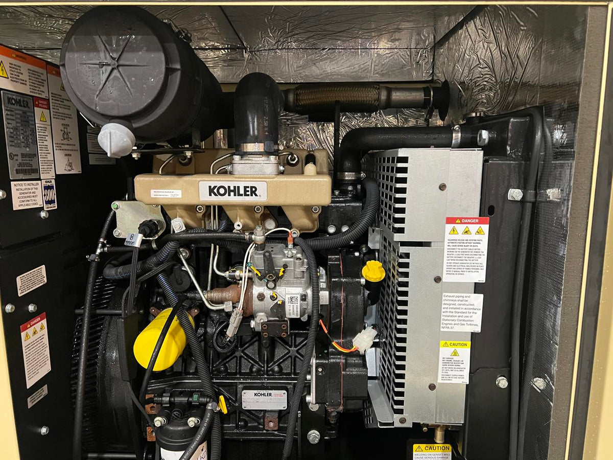 18 kW Kohler Diesel GenSet, Year – 2021, 6.5 Hours Enclosed Unit, Sound Attenuated, Base Fuel Tank, US EPA Tier 3 Pre Emissions Engine