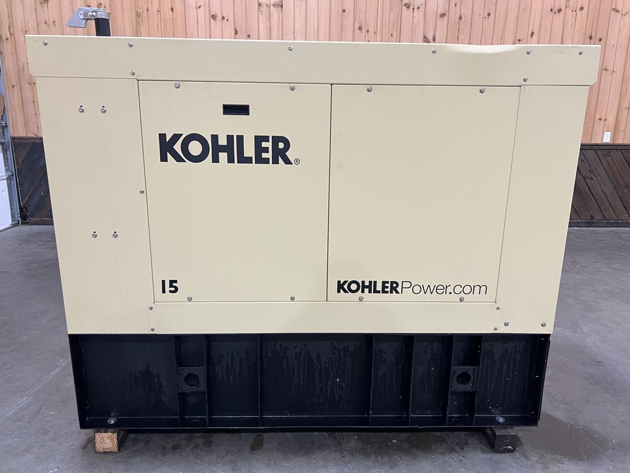 15 kW Kohler Diesel GenSet, Year – 2021, 11 Hours, with Sound Attenuated Enclosure and Base Fuel Tank, US EPA Tier 3 Pre Emissions Engine