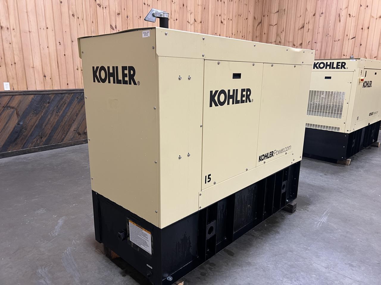 15 kW Kohler Diesel GenSet, Year – 2021, 11 Hours, with Sound Attenuated Enclosure and Base Fuel Tank, US EPA Tier 3 Pre Emissions Engine