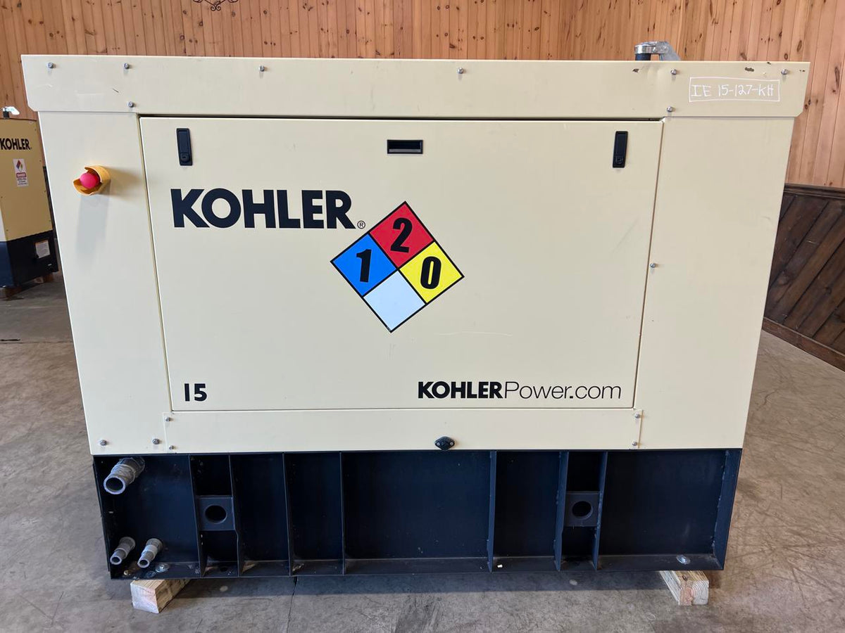 15 kW Kohler Diesel Gen Set, Year – 2021, 1 Hour, Enclosed with Sound Attenuated and Base Fuel Tank, US EPA Tier 3 Pre Emission Engine