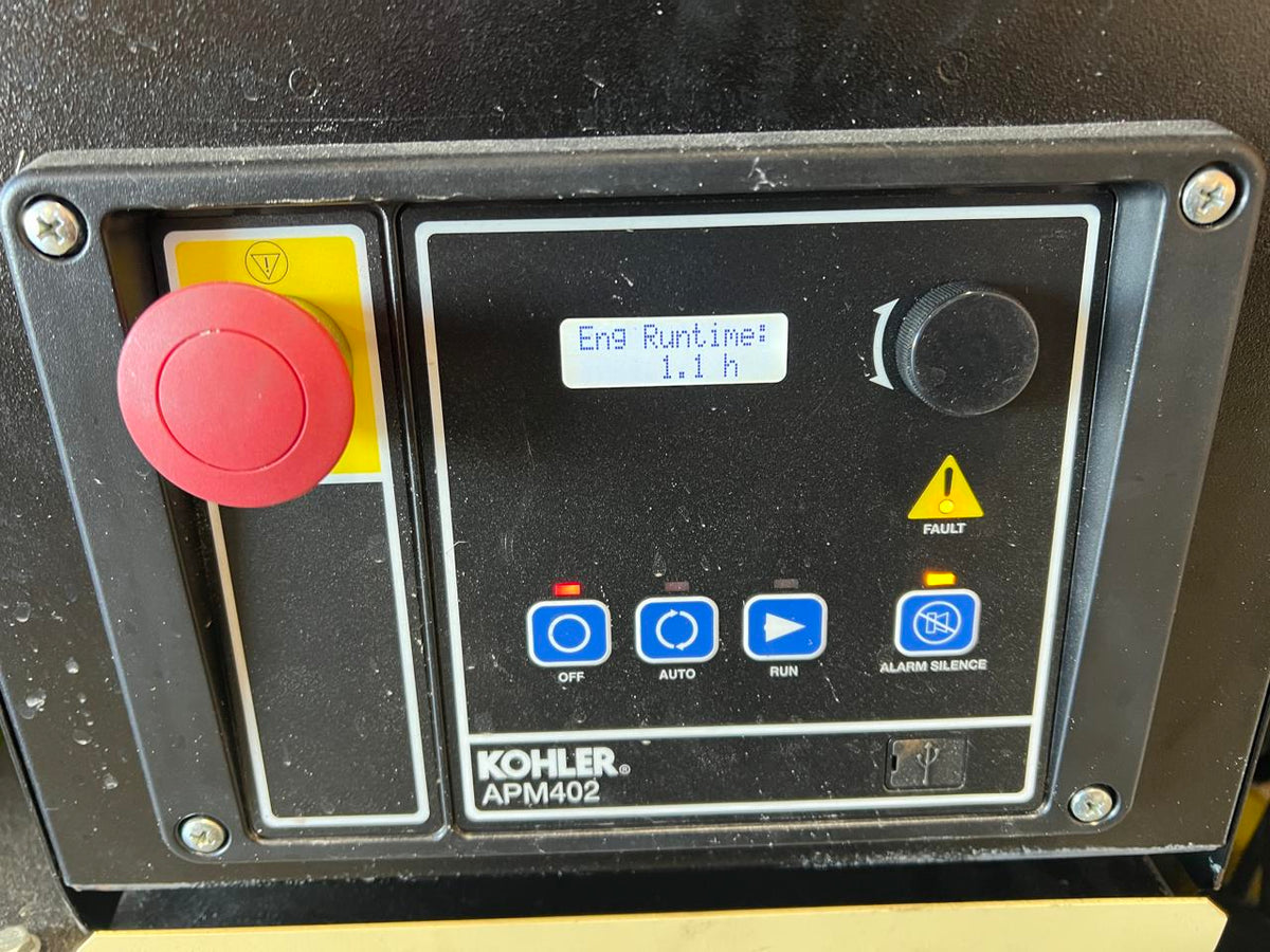15 kW Kohler Diesel Gen Set, Year – 2021, 1 Hour, Enclosed with Sound Attenuated and Base Fuel Tank, US EPA Tier 3 Pre Emission Engine