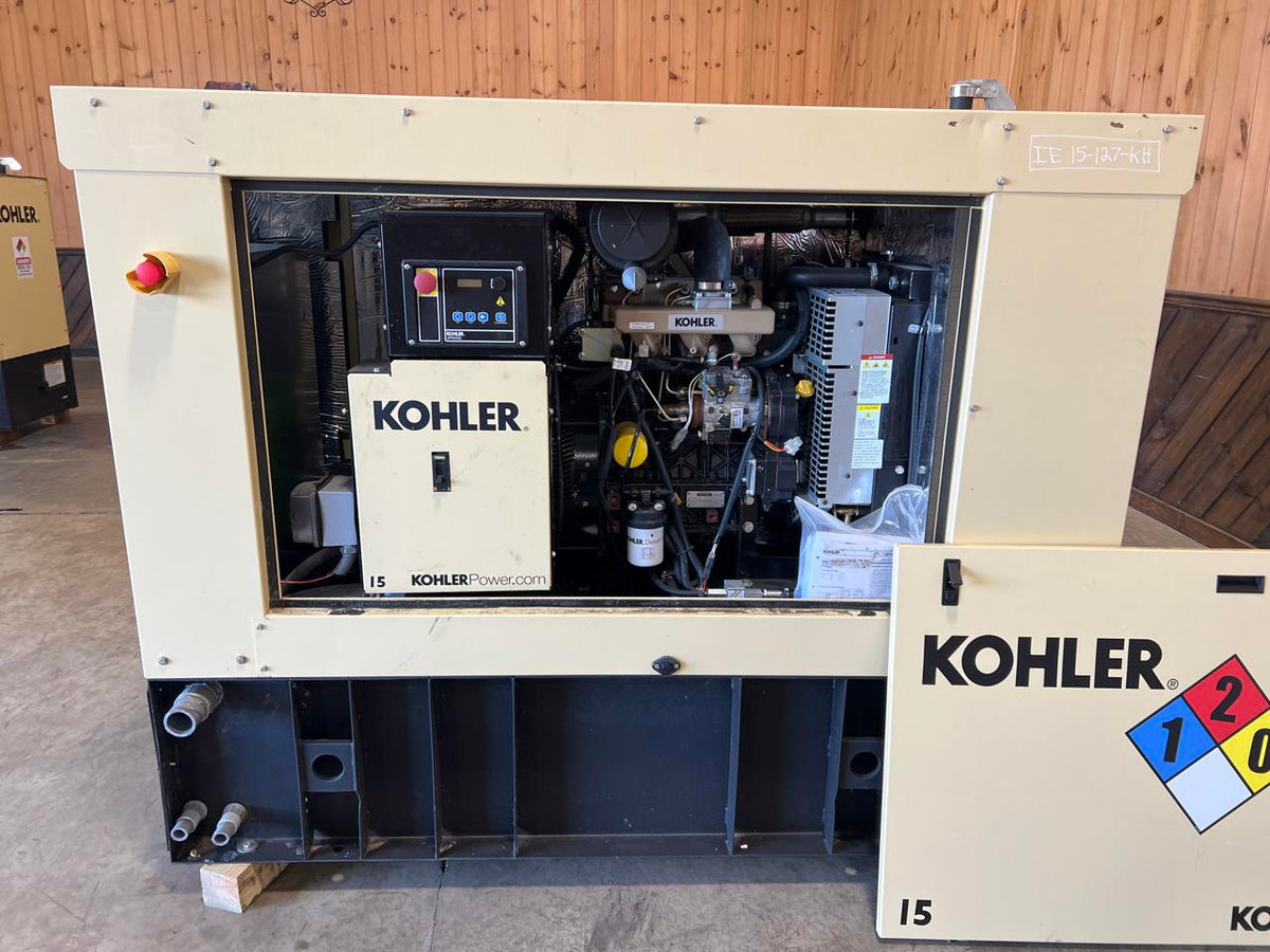 15 kW Kohler Diesel Gen Set, Year – 2021, 1 Hour, Enclosed with Sound Attenuated and Base Fuel Tank, US EPA Tier 3 Pre Emission Engine