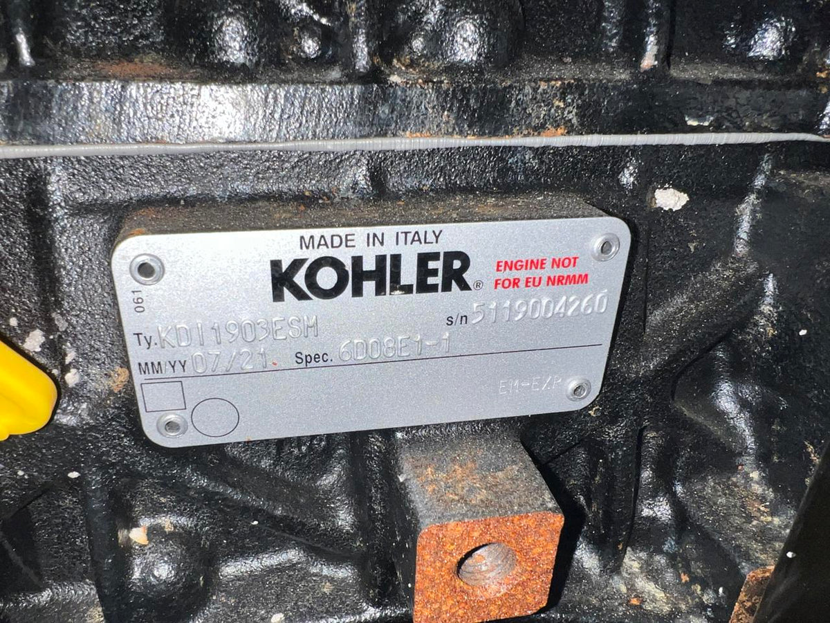 15 kW Kohler Diesel Gen Set, Year – 2021, 1 Hour, Enclosed with Sound Attenuated and Base Fuel Tank, US EPA Tier 3 Pre Emission Engine