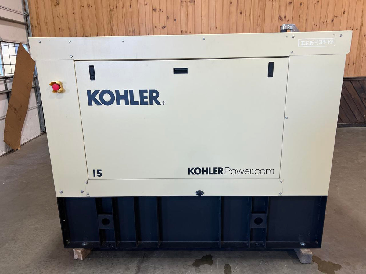 15 kW Kohler Diesel Gen Set, Year – 2021, Sound Attenuated Enclosure and Base Fuel Tank, US EPA Tier 3 Pre Emission Engine