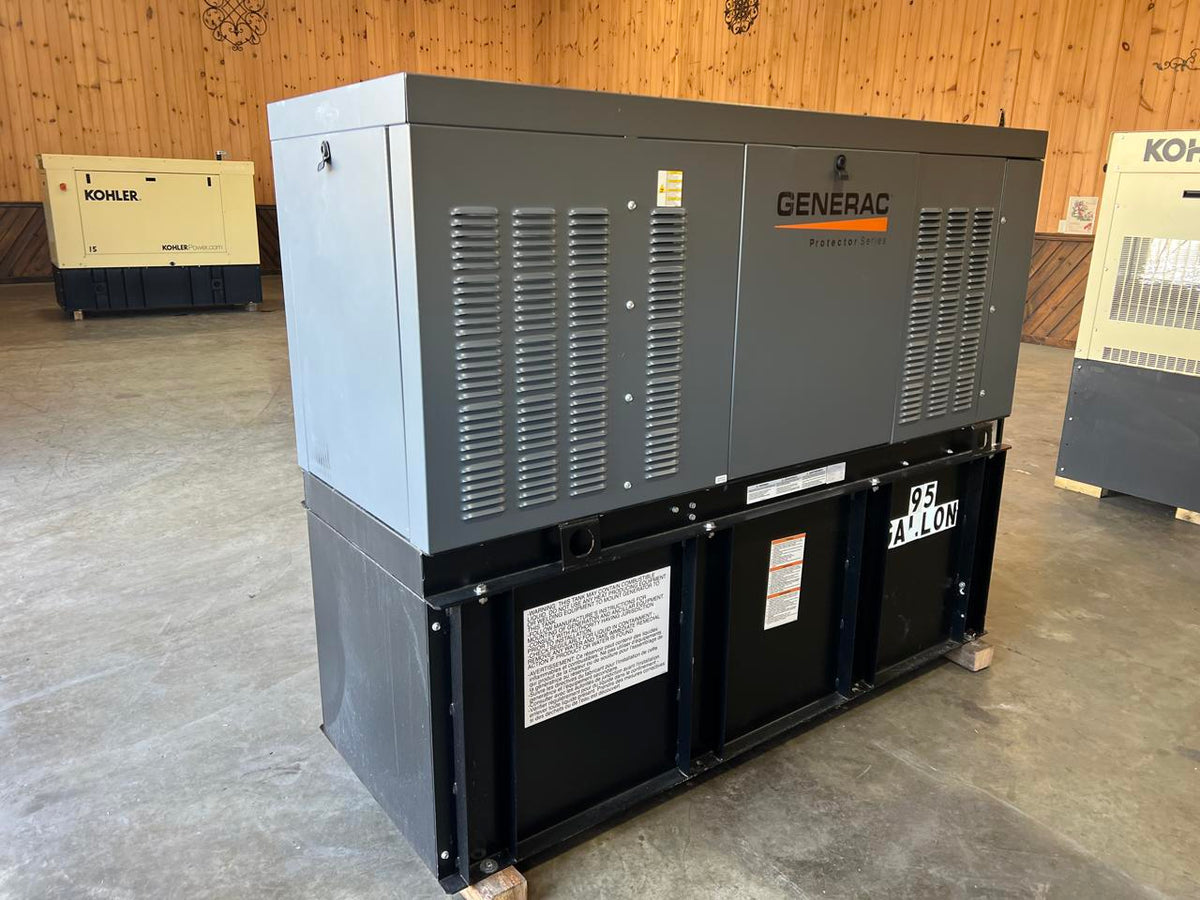 New 15KW Generac Diesel Commerical Genset, Year – 2021, 4 Hours, with Sound Attenuated Enclosure and Base Fuel Tank, US EPA Tier 3 Pre Emission Engine