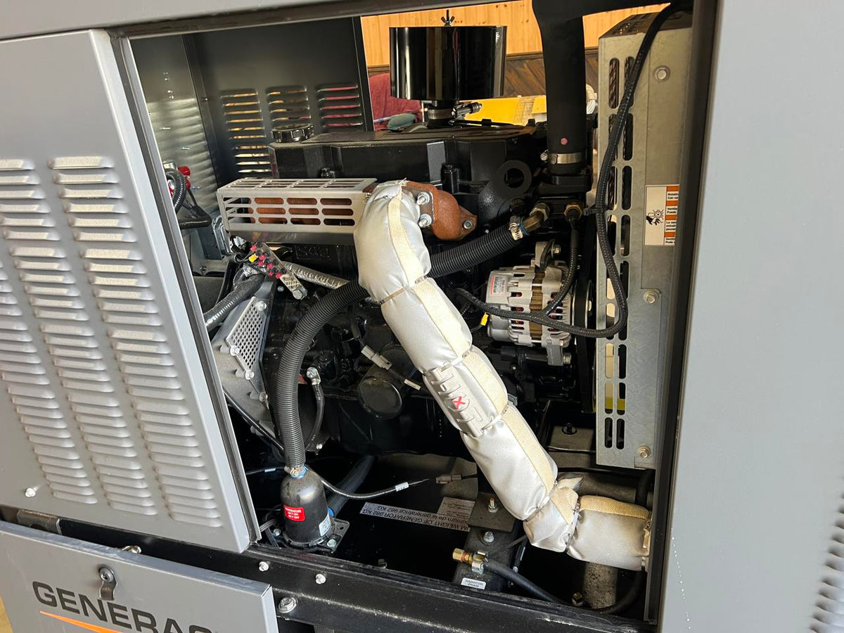 New 15KW Generac Diesel Commerical Genset, Year – 2021, 4 Hours, with Sound Attenuated Enclosure and Base Fuel Tank, US EPA Tier 3 Pre Emission Engine
