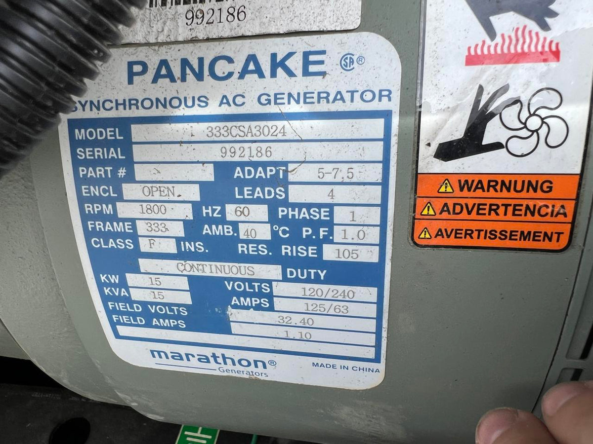 15 kW Portable Generac Generator, Mitsubishi Diesel Engine, Year – 2021, 796 Hours