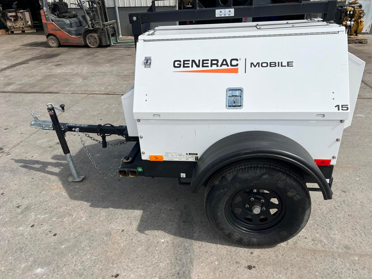 15 kW Portable Generac Generator, Mitsubishi Diesel Engine, Year – 2021, 796 Hours