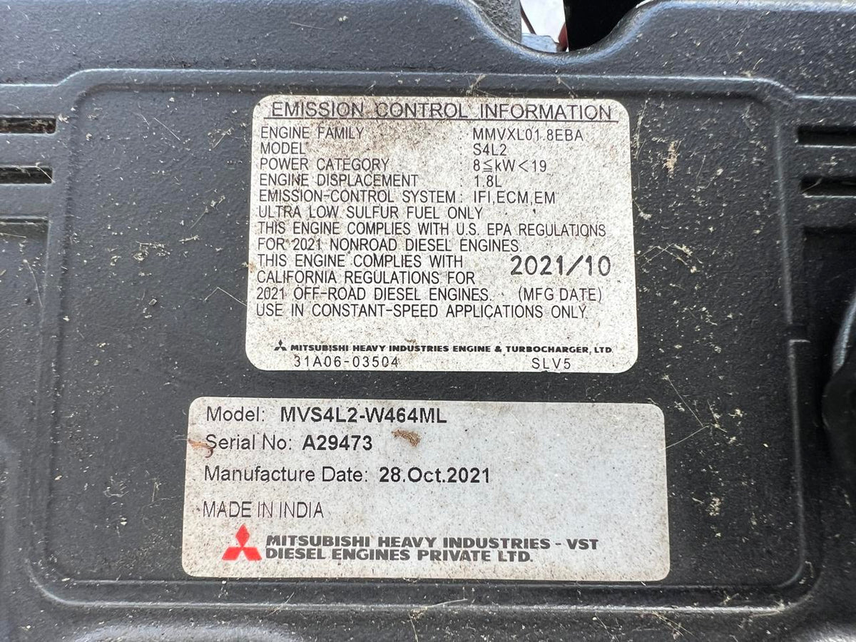 15 kW Portable Generac Generator, Mitsubishi Diesel Engine, Year – 2021, 796 Hours