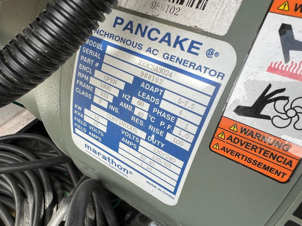 15 kW Generac Portable Generator, Mitsubishi Diesel Engine, Year – 2021, 2283 Hours