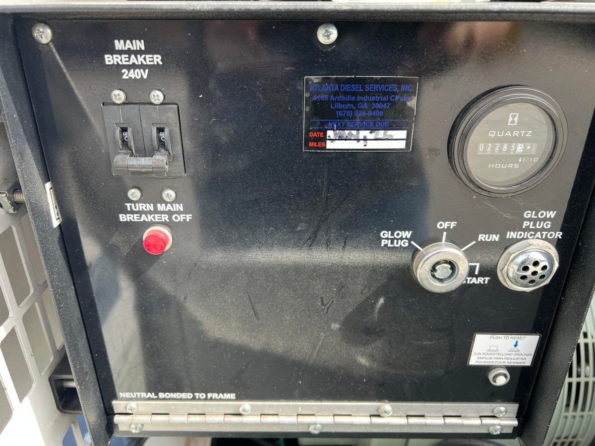 15 kW Generac Portable Generator, Mitsubishi Diesel Engine, Year – 2021, 2283 Hours