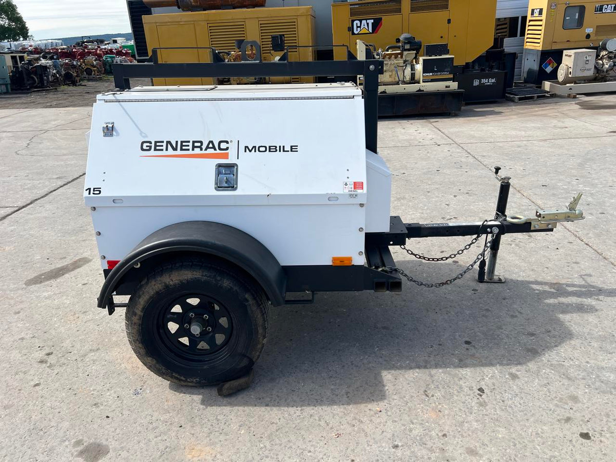 15 kW Generac Portable Generator, Mitsubishi Diesel Engine, Year – 2021, 2283 Hours
