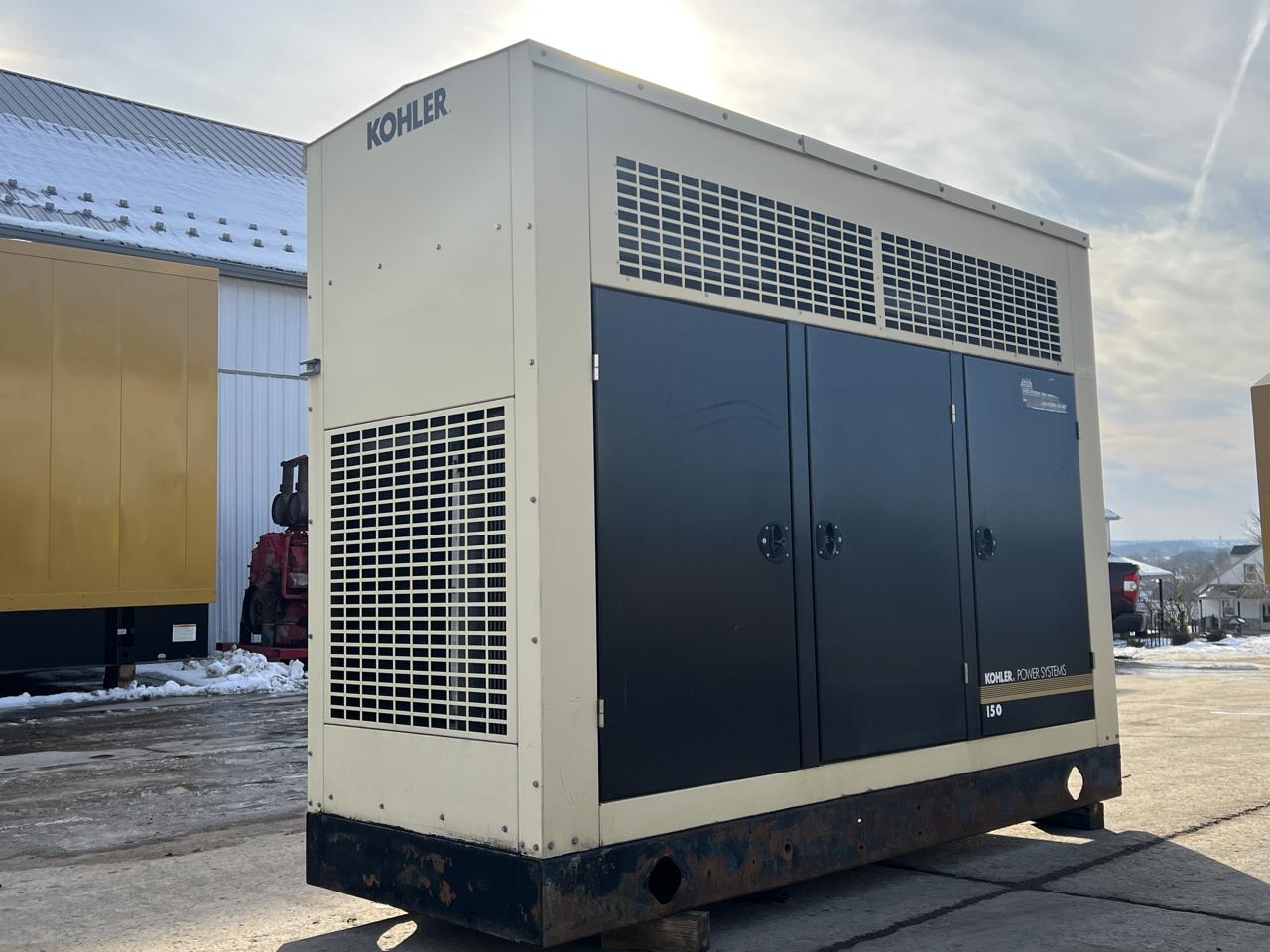 150 kW Kohler Generator GM-8.1L Engine NG/LP With Enclosure