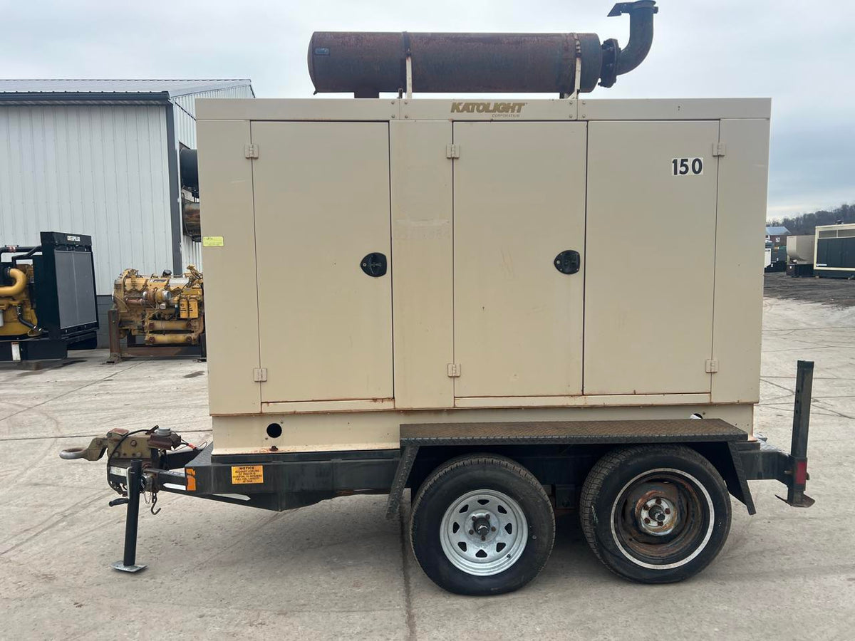 150 kW Katolight Portable Generator, with Voltage Selector Switch 6.8 Liter John Deere Engine, Year – 2005, 494 Hours