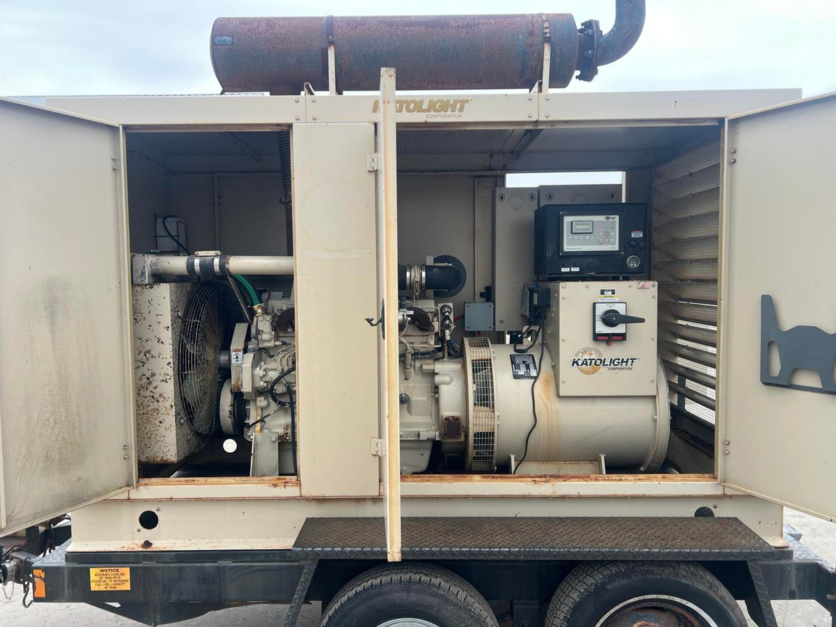 150 kW Katolight Portable Generator, with Voltage Selector Switch 6.8 Liter John Deere Engine, Year – 2005, 494 Hours