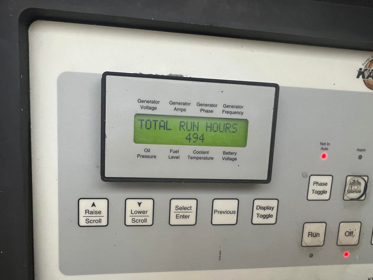 150 kW Katolight Portable Generator, with Voltage Selector Switch 6.8 Liter John Deere Engine, Year – 2005, 494 Hours