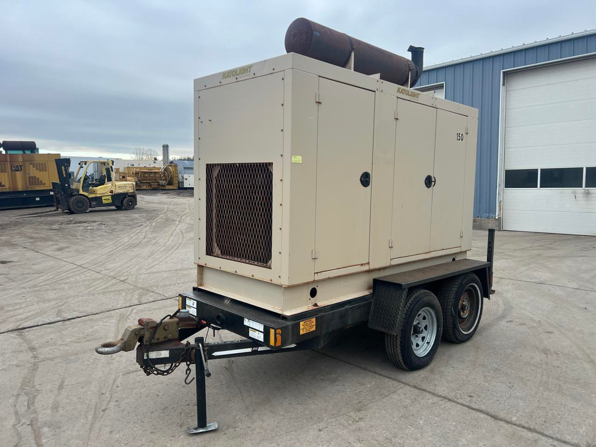 150 kW Katolight Portable Generator, with Voltage Selector Switch 6.8 Liter John Deere Engine, Year – 2005, 494 Hours