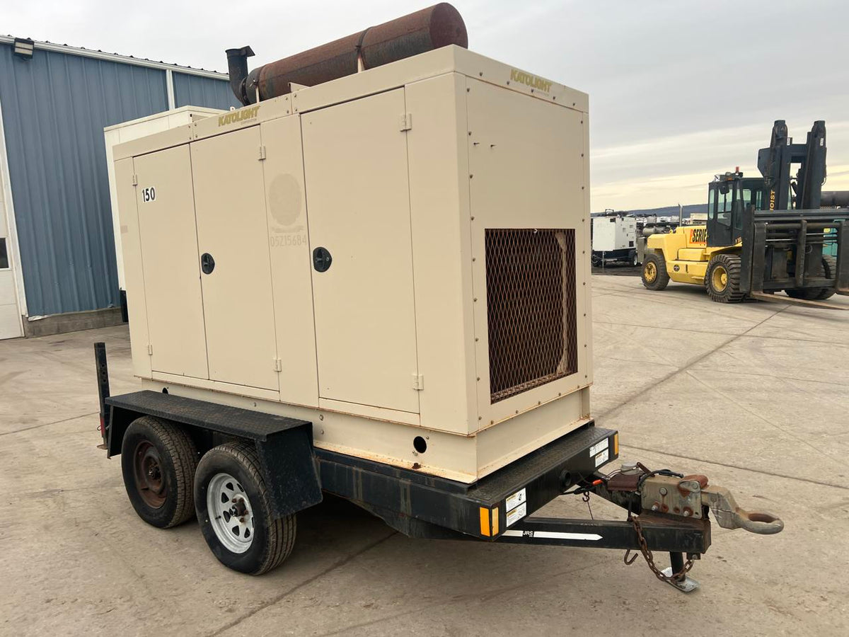 150 kW Katolight Portable Generator, with Voltage Selector Switch 6.8 Liter John Deere Engine, Year – 2005, 494 Hours