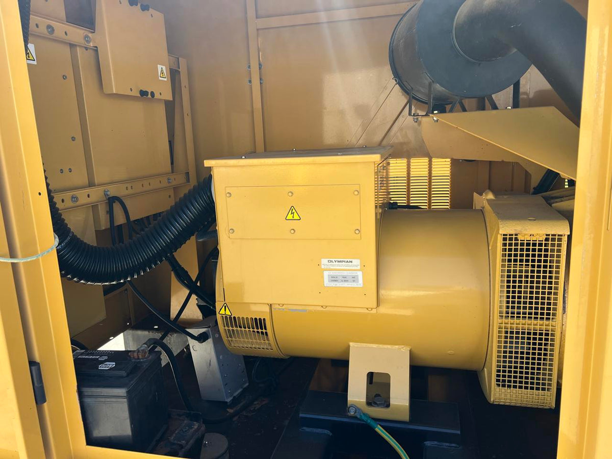 150 kW Cat/Olympian Generator, with Enclosure and Base Fuel Tank, Perkins Engine, Year – 2001, 216 Hours