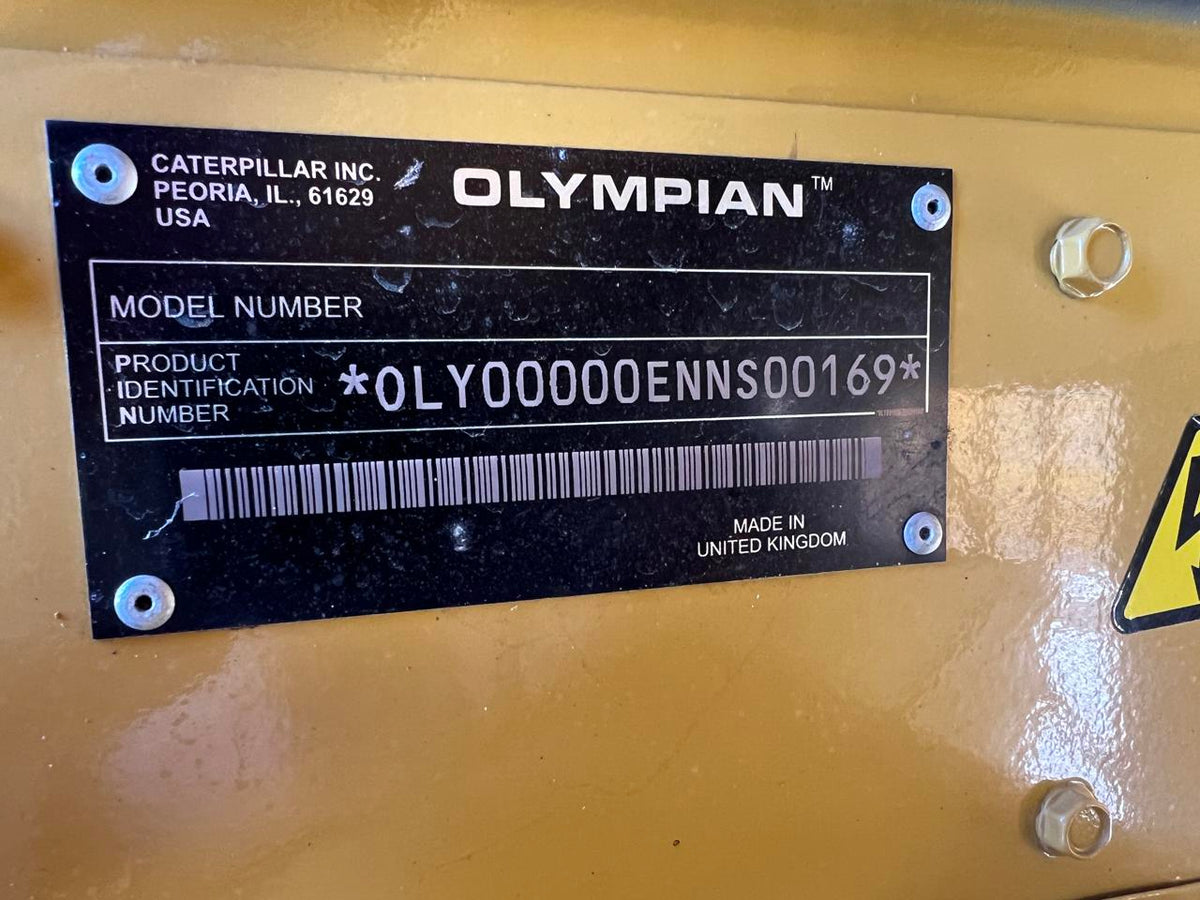 150 kW Cat/Olympian Generator, with Enclosure and Base Fuel Tank, Perkins Engine, Year – 2001, 216 Hours