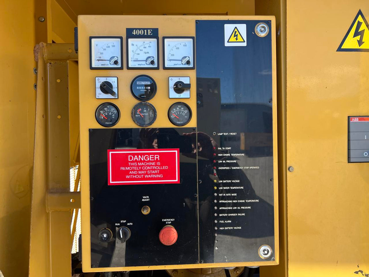 150 kW Cat/Olympian Generator, with Enclosure and Base Fuel Tank, Perkins Engine, Year – 2001, 216 Hours