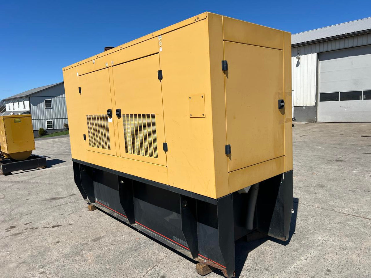 150 kW Cat/Olympian Generator, with Enclosure and Base Fuel Tank, Perkins Engine, Year – 2001, 216 Hours