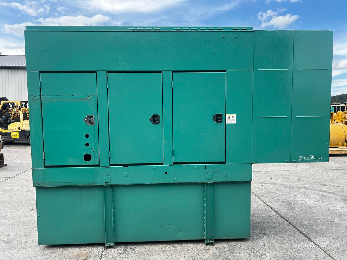 150 kW Cummins/Onan Gen Set, with Sound Attenuated Enclosure and Base Fuel Tank, 8.3 Liter Cummins Engine, Year – 2000, 1304 Hours