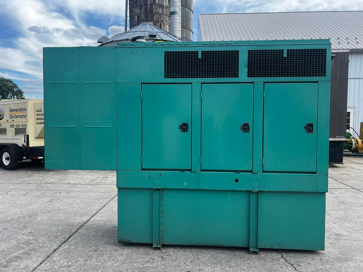 150 kW Cummins/Onan Gen Set, with Sound Attenuated Enclosure and Base Fuel Tank, 8.3 Liter Cummins Engine, Year – 2000, 1304 Hours