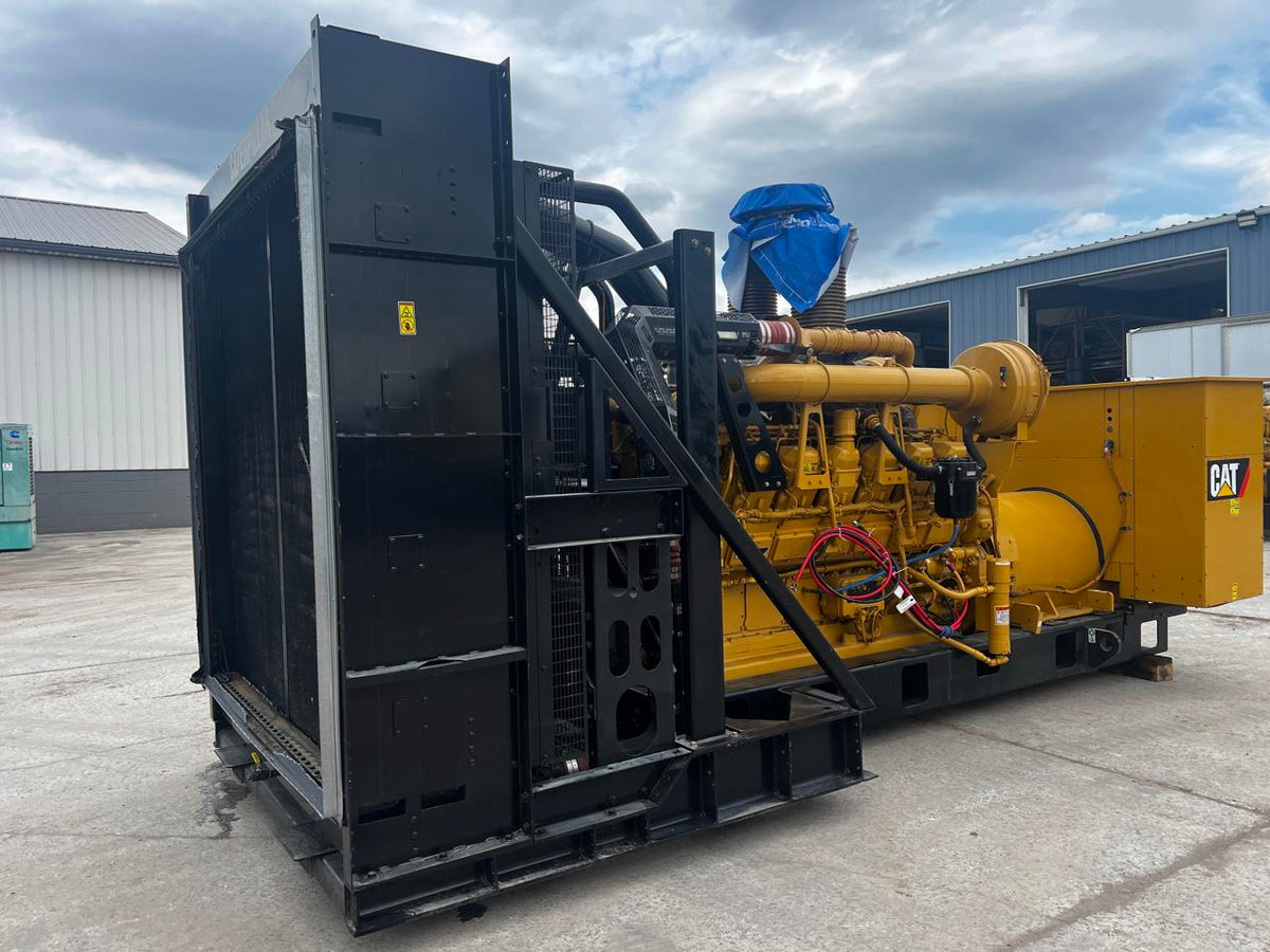 1500 kW 3512C CAT Gen Set , Year – 2008, open skid, 625 Hours, 4160 Volts, US EPA Tier 2 Flex Pre Emissions